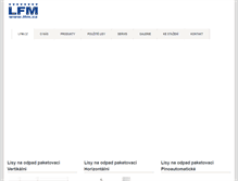 Tablet Screenshot of lfm.cz
